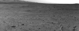 PIA17359: Curiosity's View from 'Panorama Point' to 'Waypoint 1' and Outcrop 'Darwin'