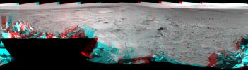 PIA17584: Rocky Mars Ground Where Curiosity Has Been Driving (Stereo)