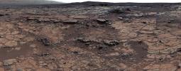 PIA17595: View of Yellowknife Bay Formation, with Drilling Sites