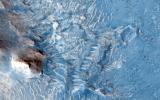 PIA17732: Ridges and a Valley with Flow Fronts