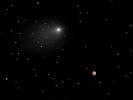 PIA17802: Close Encounters: Comet Siding Spring Seen Next to Mars (Synthesized Image)
