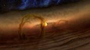 PIA17849: Loops of Gas and Dust Rise from Planetary Disks (Artist Concept)