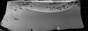 PIA17930: Curiosity's View Past Dune at 'Dingo Gap'