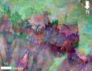 PIA17934: Color-Coded Clues to Composition Superimposed on Martian Seasonal-Flow Image