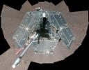 PIA18080: Self-Portrait by Freshly Cleaned Opportunity Mars Rover, False Color