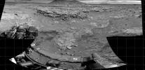 PIA18083: 'Mount Remarkable' and Surrounding Outcrops at Mars Rover's Waypoint