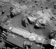 PIA18086: Curiosity Mars Rover Beside Sandstone Target 'Windjana'