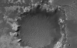 PIA18110: A Crater Straddling Two Terrain Units