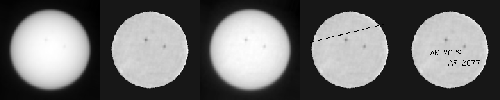 PIA18389: Mercury Transit of the Sun, Seen From Mars