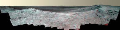 PIA18395: 'Pillinger Point' Overlooking Endeavour Crater on Mars (Stereo)