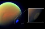 PIA18431: Spectral Map of Titan with Polar Vortex