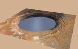 PIA19080: Simulated View of Gale Crater Lake on Mars