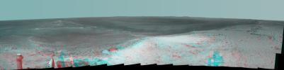 PIA19111: High Viewpoint for 11-Year-Old Rover Mission on Mars (Stereo)