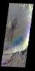 PIA19219: Elysium Planitia Crater - False Color