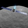 PIA19598: Dawn Fires Its Engine Above Ceres (Artist Concept)