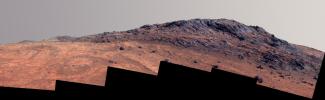 PIA19820: 'Hinners Point' Above Floor of 'Marathon Valley' on Mars (Enhanced Color)