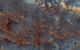 PIA19845: A Fan-Shaped Landform and Nearby Light-Toned Material