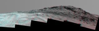 PIA19911: 'Hinners Point' Above Floor of 'Marathon Valley' on Mars (Stereo)