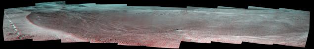 PIA21706: Mars Rover Opportunity's View of 'Orion Crater' (Stereo)