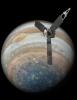 PIA21771: Juno Over Jupiter's South Pole (Illustration)
