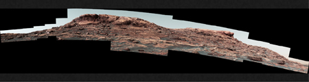 PIA21850: Martian Ridge Looming Above Curiosity Prior to Ascent