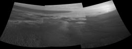 PIA22071: Opportunity's View Downhill Catches Martian Shadows