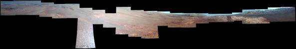 PIA22073: View From Within 'Perseverance Valley' on Mars (Enhanced Color)