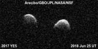 PIA22559: Bi-static Radar Images of the Binary Asteroid 2017 YE5