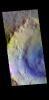 PIA23116: Bonestell Crater - False Color