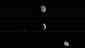 PIA23208: Odyssey's Three Views of Phobos in Visible Light