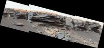 PIA23975: Curiosity Finds Nodules near the Top of Pediment Slope