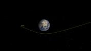 PIA24037: Asteroid 2020 QG Zips Around the Earth (Illustration)