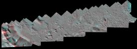 PIA24061: Dawn Stereo Anaglyph of Southeast Floor and Rim of Occator Crater, Ceres