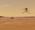 PIA24127: Helicopter Above Perseverance on Mars
