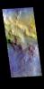 PIA24673: Hargraves Crater - False Color