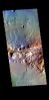 PIA24701: Oyama Crater Rim - False Color