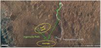 PIA24797: Ground Tracks of NASA's Perseverance and Ingenuity
