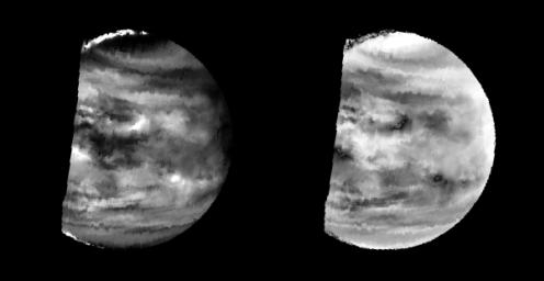 PIA00221: Venus - Lower-level Clouds As Seen By NIMS
