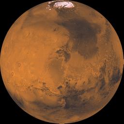 PIA00407: Global Color Views of Mars