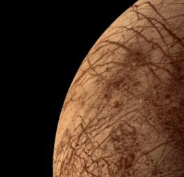 PIA00459: Europa During Voyager 2 Closest Approach