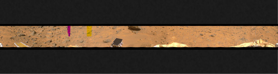 PIA00656: Portion of 360-degree Color Panorama
