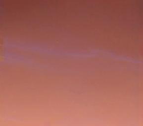 PIA00919: Pre-Dawn Clouds Over Mars