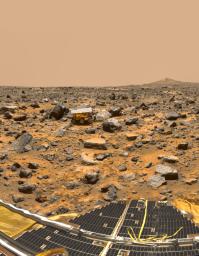 PIA01120: Pathfinder on Mars