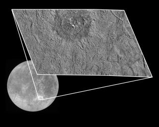 PIA01176: Europa's Pwyll Crater