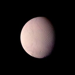 PIA01394: Saturn - Enceladus from a Distance of 119,000 kilometers (74,000 miles)