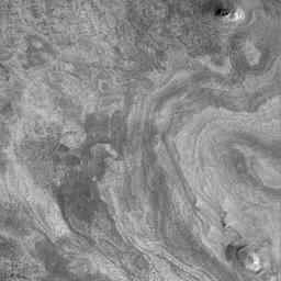 PIA01459: Western Candor Chasma - Layers Exposed near the Middle