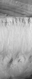 PIA01696: East Tithonium Chasma Wall, Valles Marineris