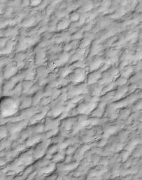 PIA01699: A Complex, Ridged Terrain in North Terra Cimmeria