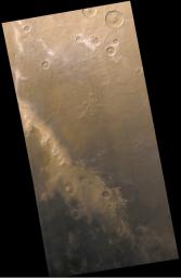 PIA02336: The Mysterious Martian Mountains of Mitchel
