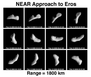 PIA02463: NEAR Approach to Eros - 12 Panel Rotation Sequence